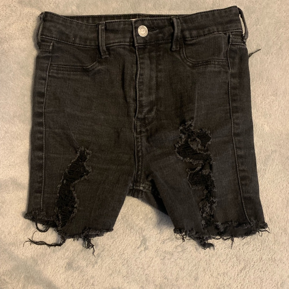 Hollister Black Denim Shorts